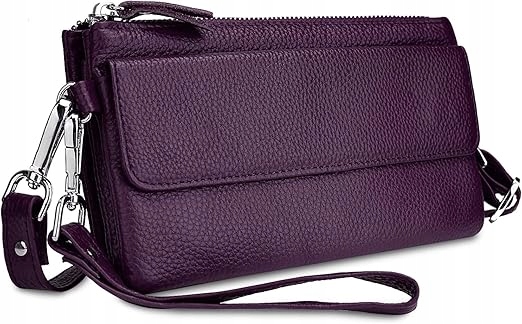 Dámská kožená kabelka na telefon Yaluxe psaníčko crossbody Rfid