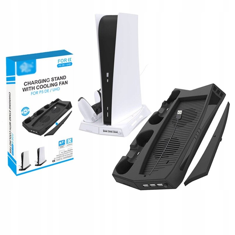 For PS5 Vertical Cooling Fan Stand Digital Edition