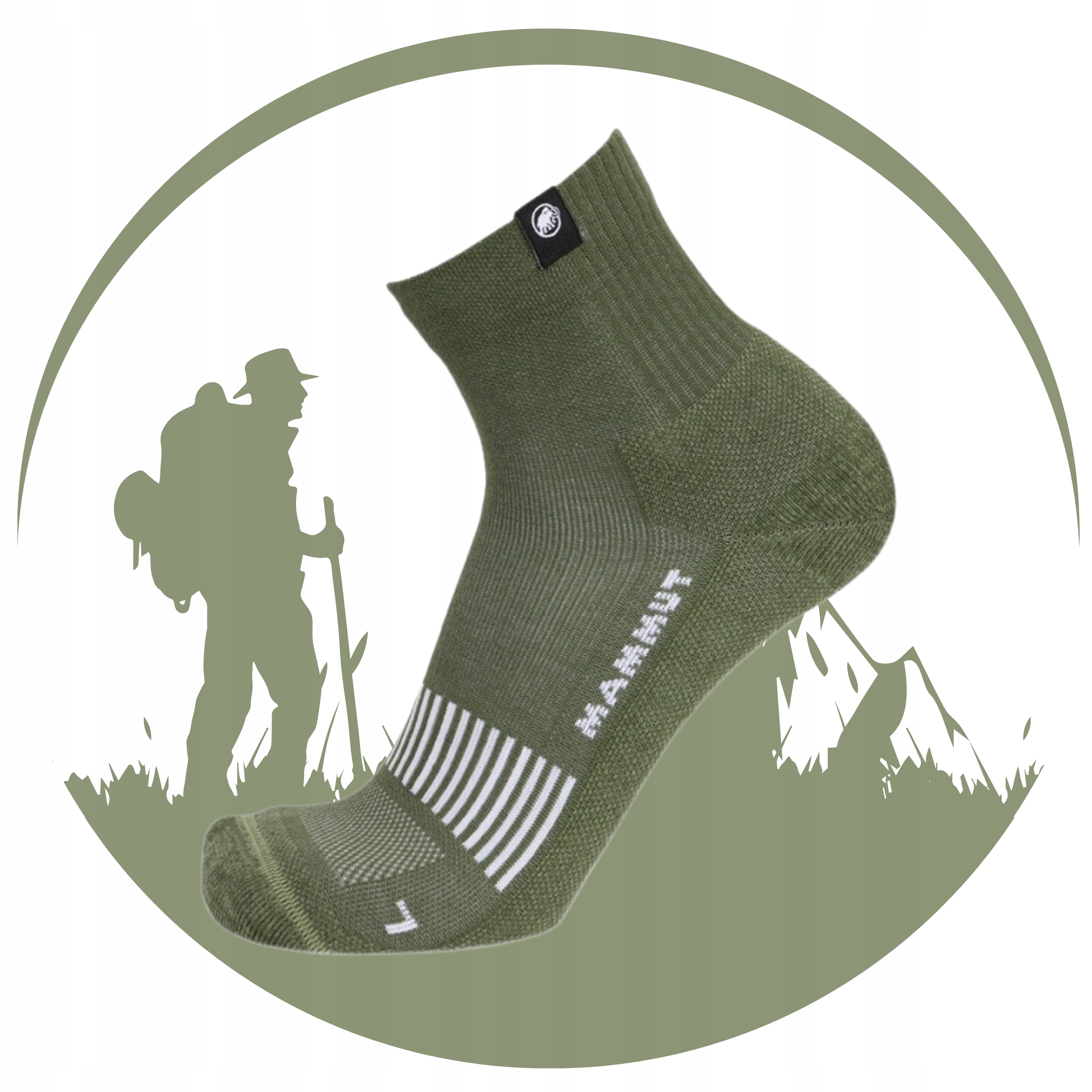Skarpety Trekkingowe Mammut Hiking Full Cushion Quarter Skarpetki 36-38