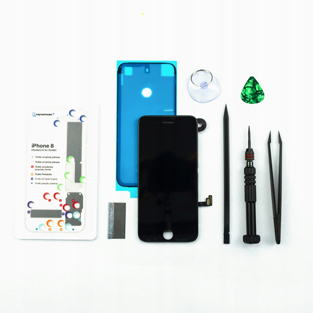 

Ekran iPhone 8 | Czarny | Zestaw Naprawczy