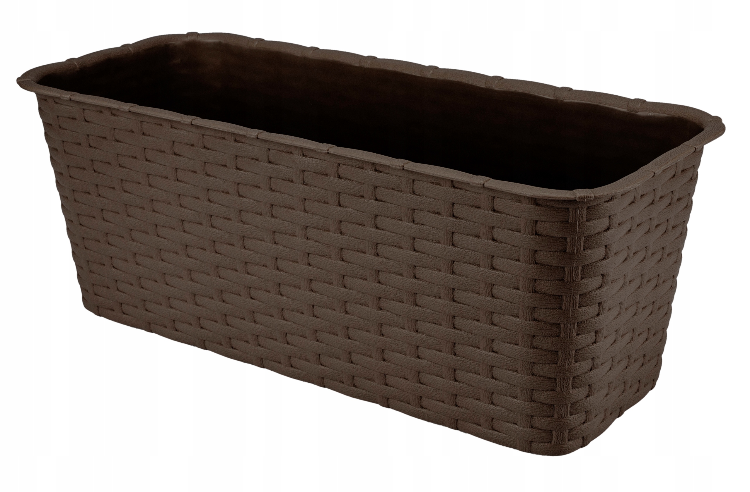 

Skrzynka Balkonowa Doniczka 40CM Brąz Rattan