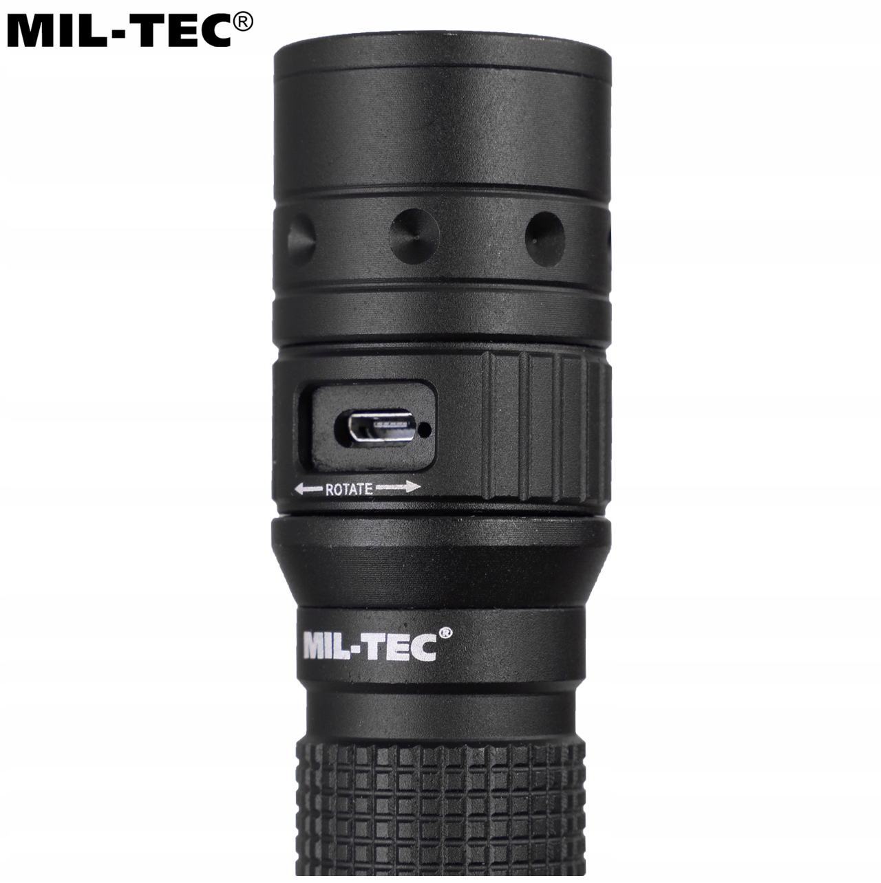 LATARKA TAKTYCZNA ŁADOWALNA AKUMULATOROWA OPERATOR MT1R 500 lumenów MIL-TEC Liczba trybów 3