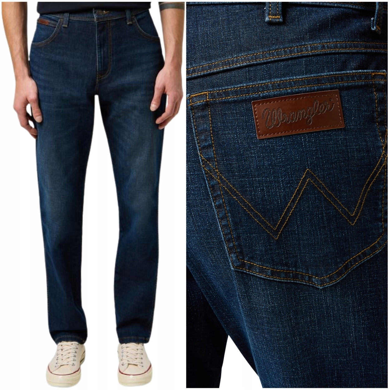 Wrangler Texas Slim Saddle Sunset lehce přiléhavé džínové kalhoty W34 L30