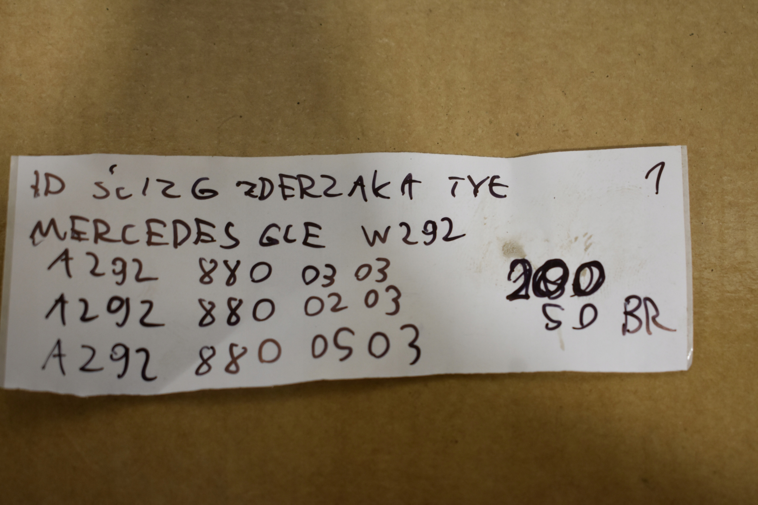 IDEALNY bumper bracket rear part MERCEDES GLE W292 1