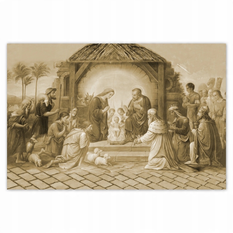 

Plakaty 93x62 Żłóbek w kolorze sepii