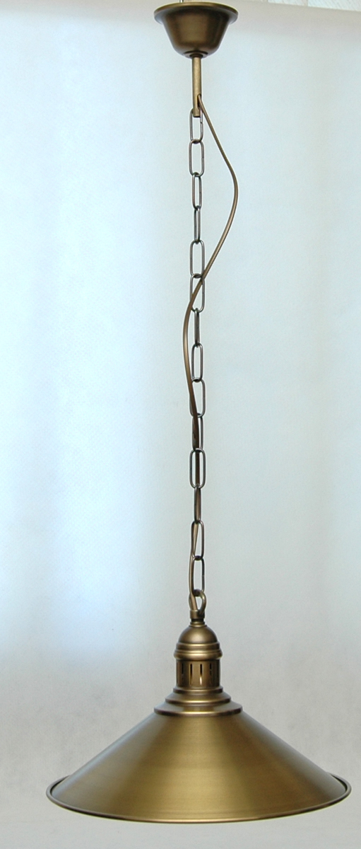 Mosadzná závesná lampa, mosadzný luster