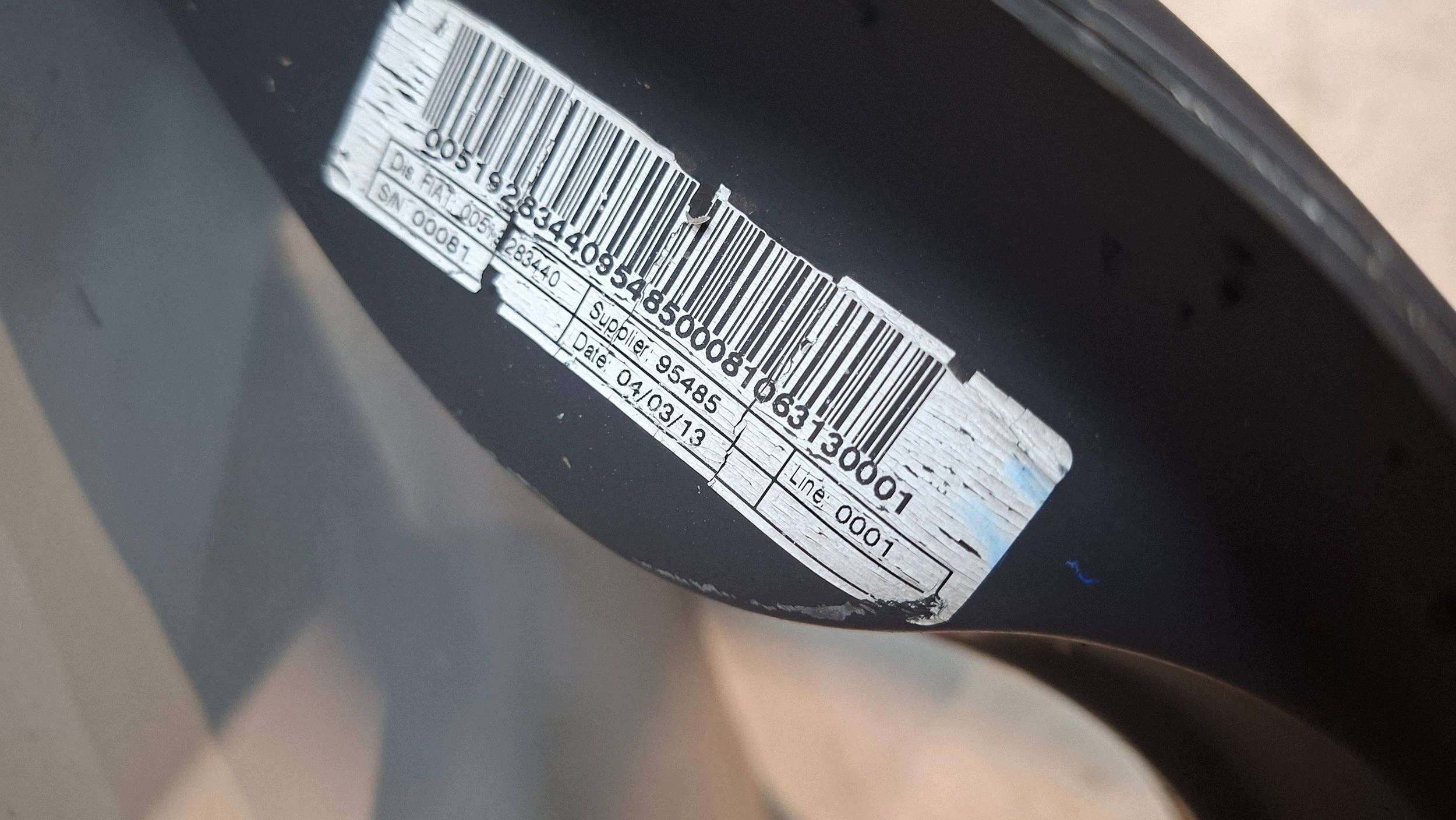 axle beam front 519283440 FIAT PANDA III 2012