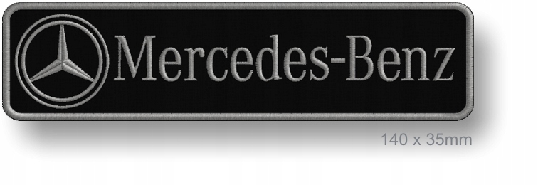 naszywka naprasowanka haft Mercedes Benz (140x35mm)