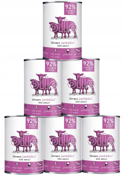 Levně Ollo Umami Lamb&Beef jehněčí s hovězím masem 6x400 g