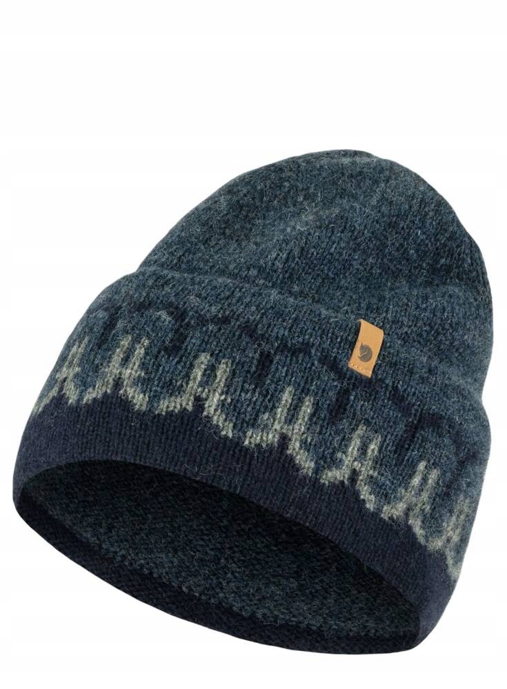 Fjällräven čepice beanie modrá velikost univerzální