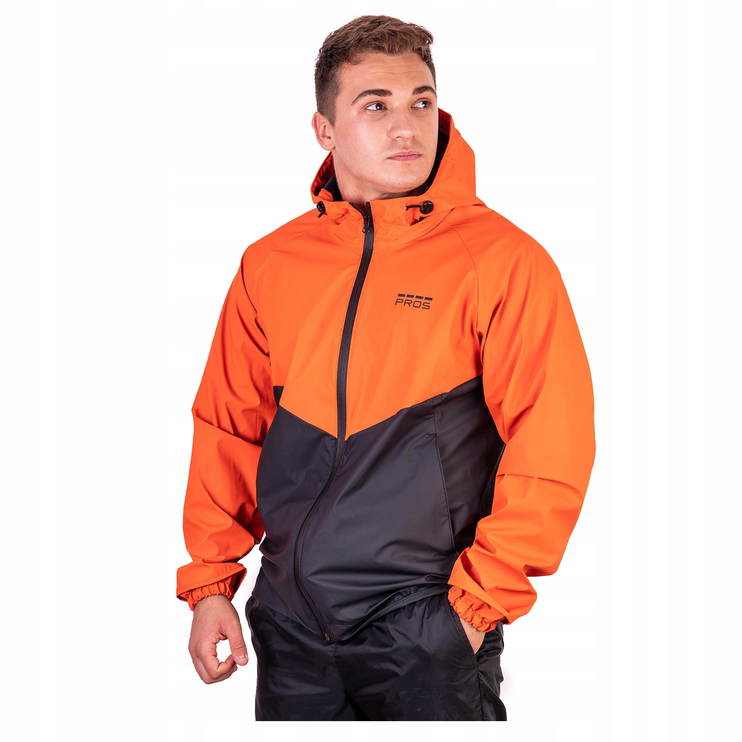 Pánská přechodová bunda s kapucí Softshell Sportovní větrovka Lehká Pros