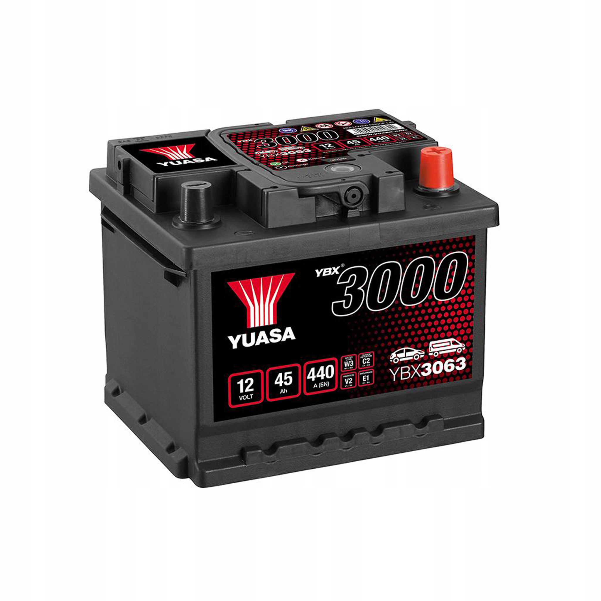Аккумулятор Yuasa YBX3000 SMF ybx3063 45 Ач