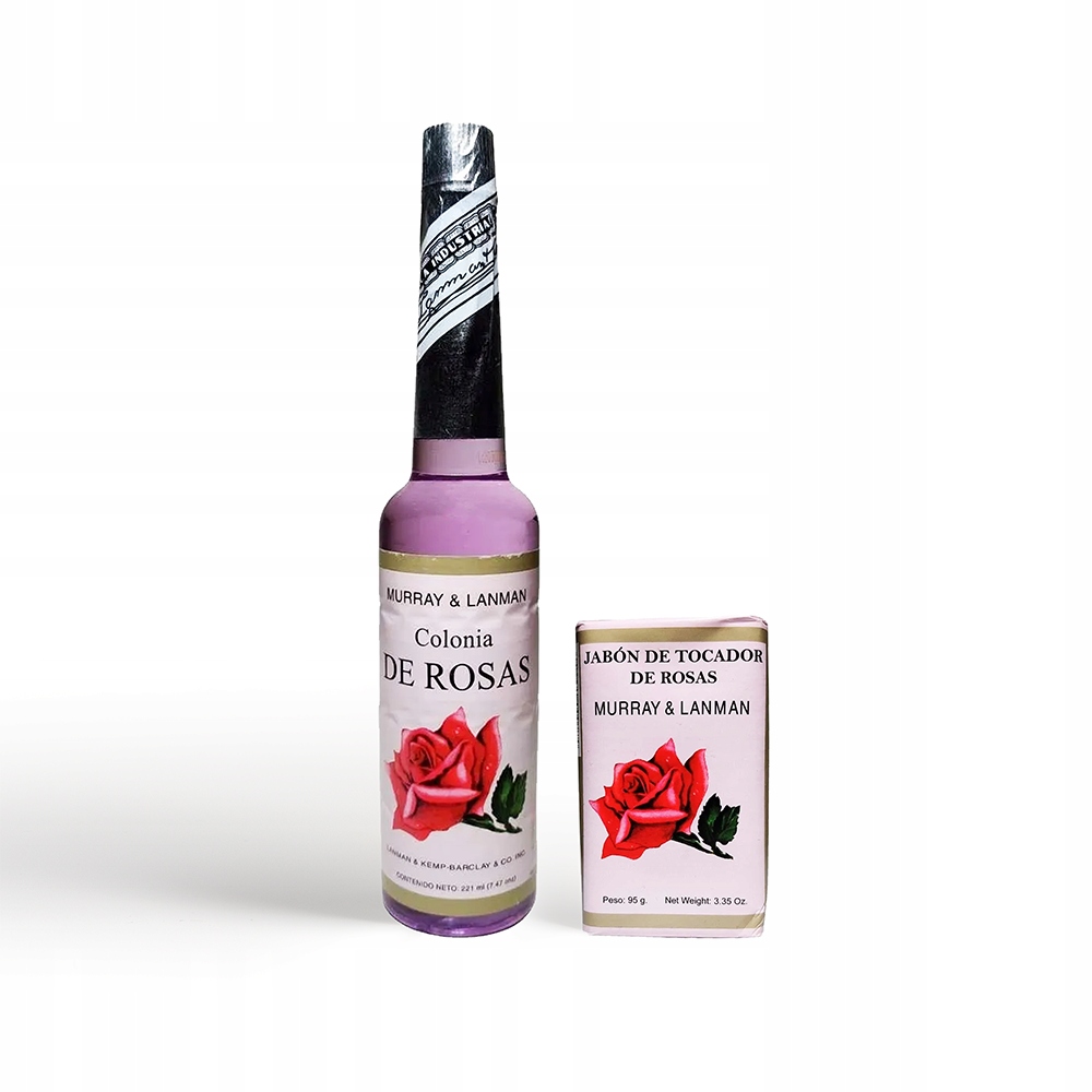 Vůně Růžová Agua Colonia de Rosas Mýdlo Soap Rose Růže Set