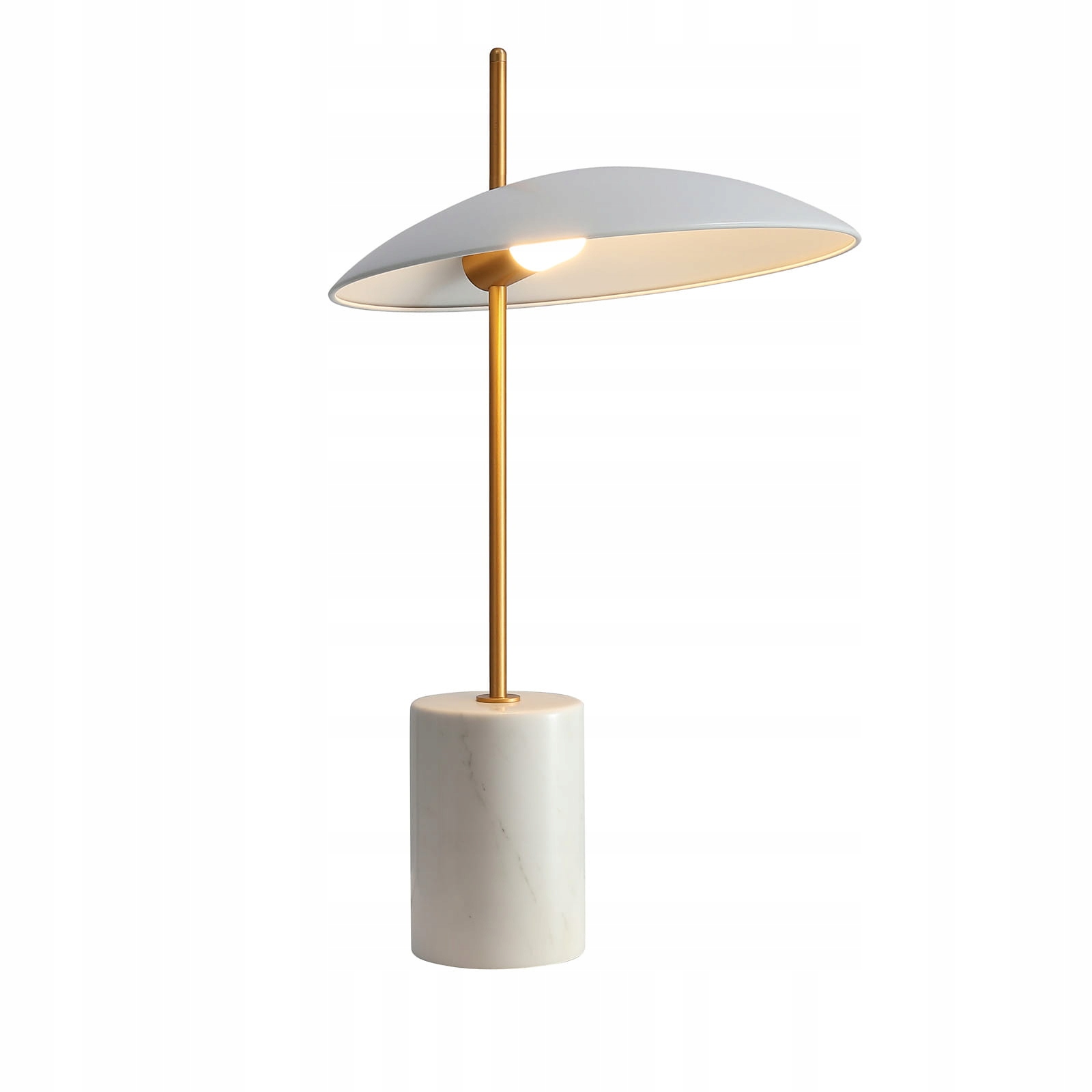 Moderná stolová Led lampa glamour biela zlaté teplé svetlo Italux