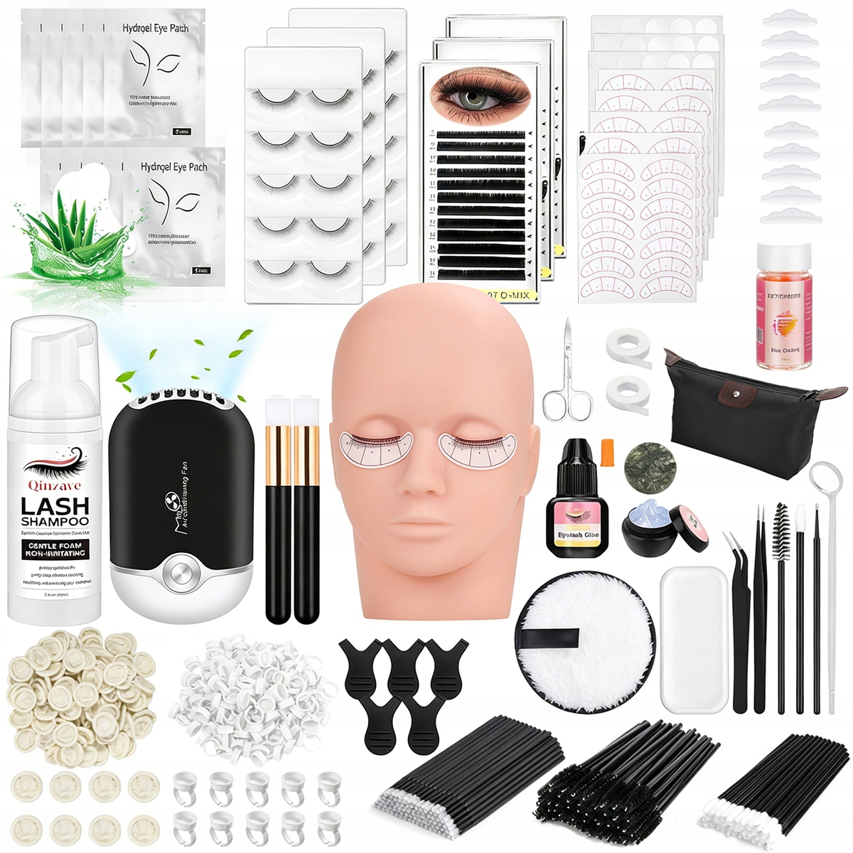 Sada na prodlužování řas pro stylistky, řasy, přípravky akcesoria xxl