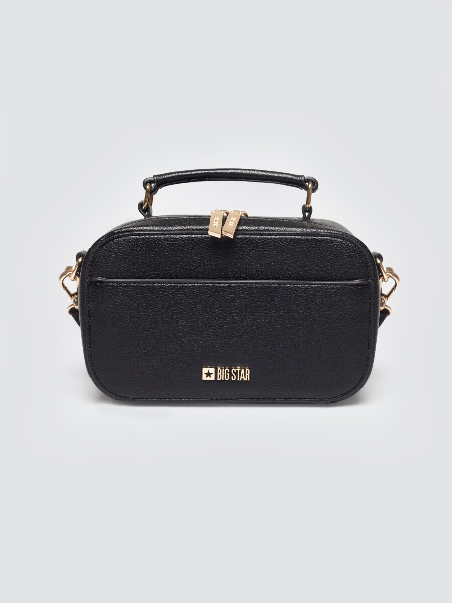 Big Star Torebka damska do ręki z dwoma dodatkowymi paskami czarna Maro 906
