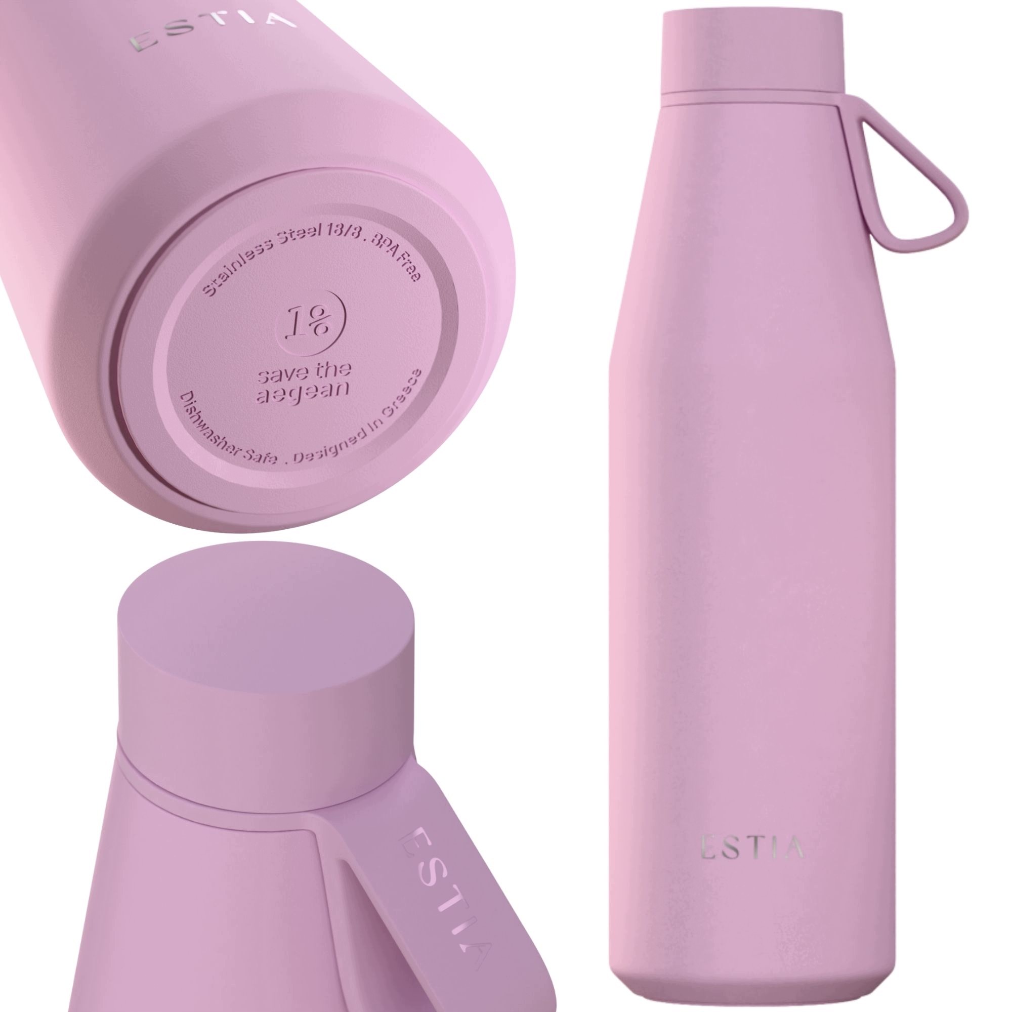 Termoláhev růžová 500 ml na vodu čaj Láhev Na Pití 100% vzduchotěsná Termoska