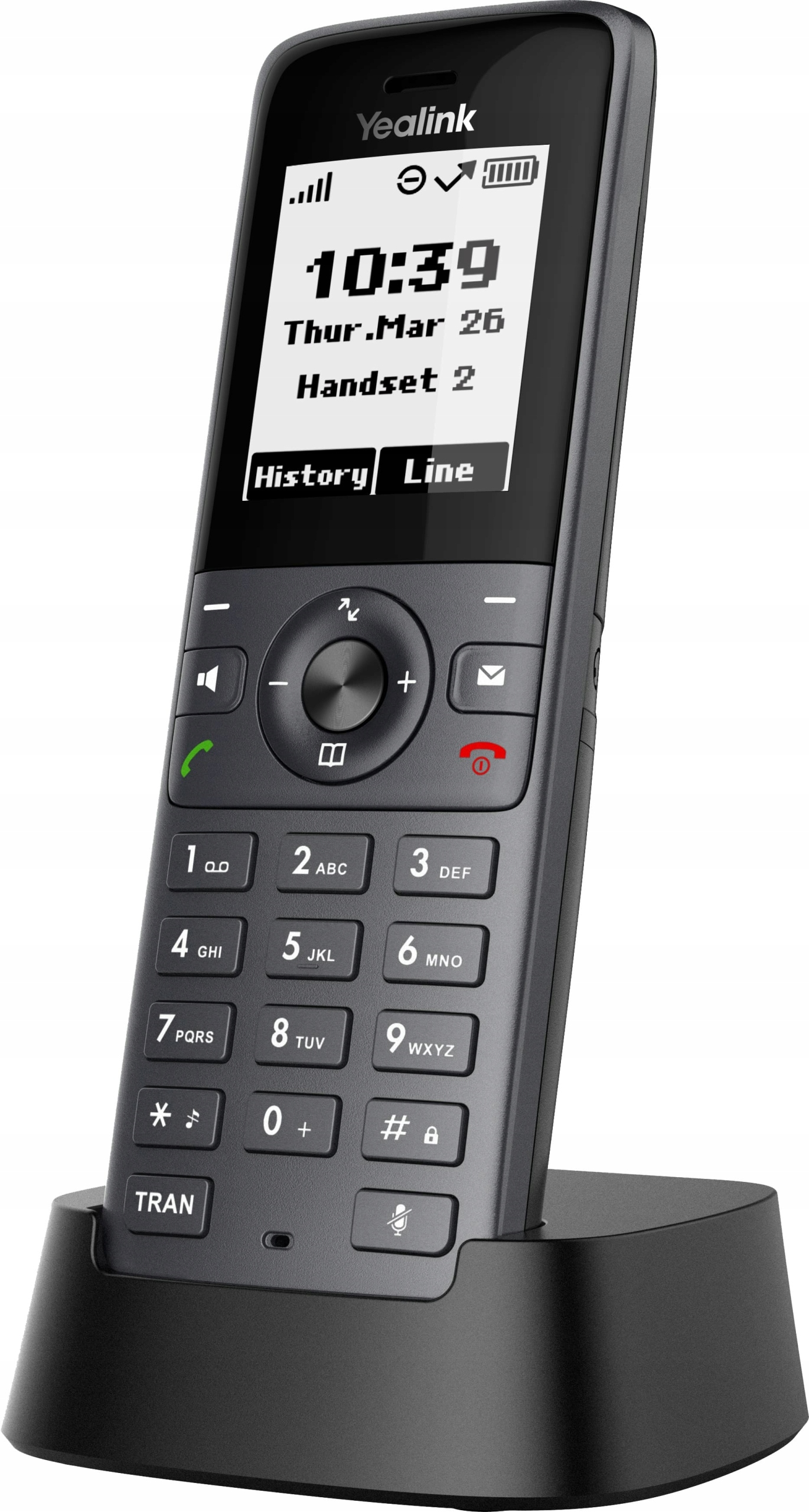 Yealink W71H Sip Dect rúčka, 1, 8" čiernobiely displej W71H