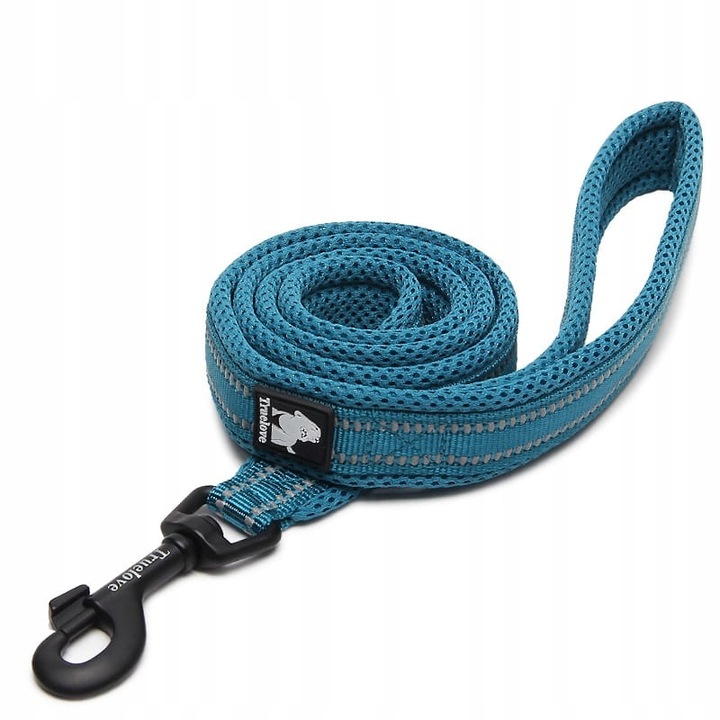 Levně Vodítko Pro Psa Reflexní Silné Truelove Active Modré 200CM Velikost M