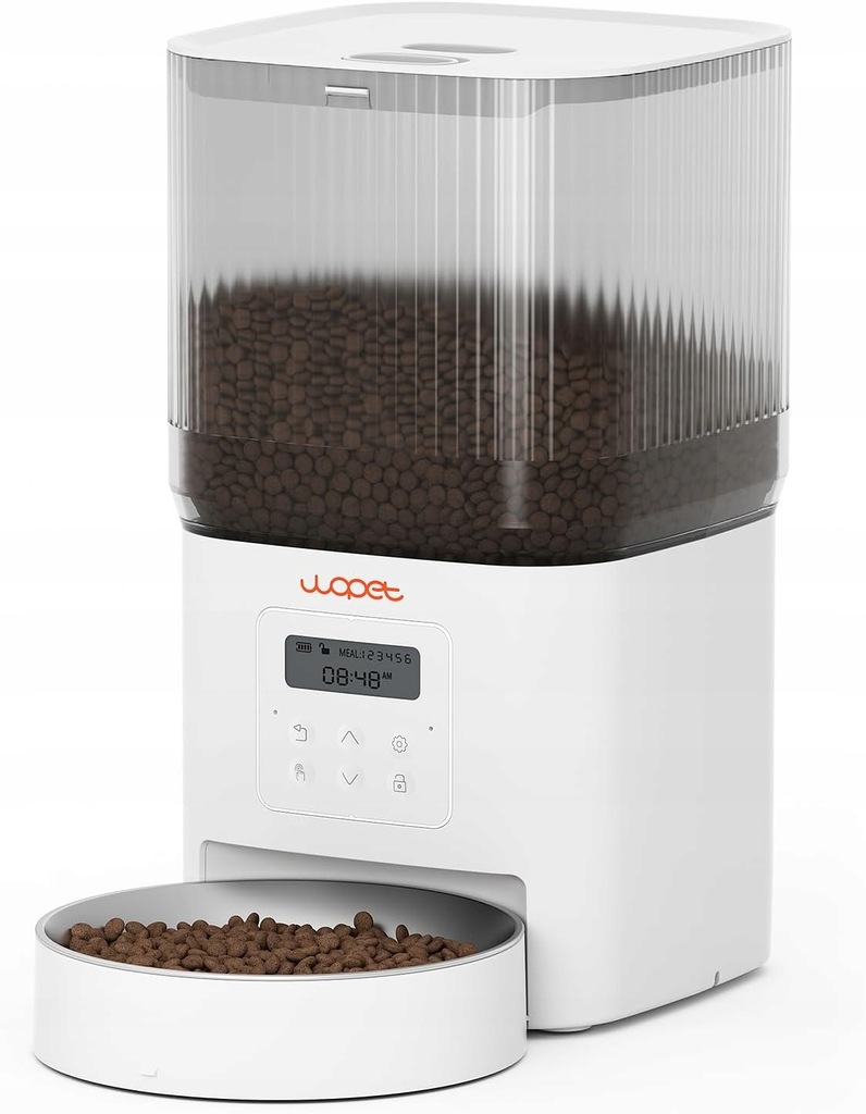 Levně Automat na krmení Wopet plast 4000 ml s aplikací a nahráváním hlasu