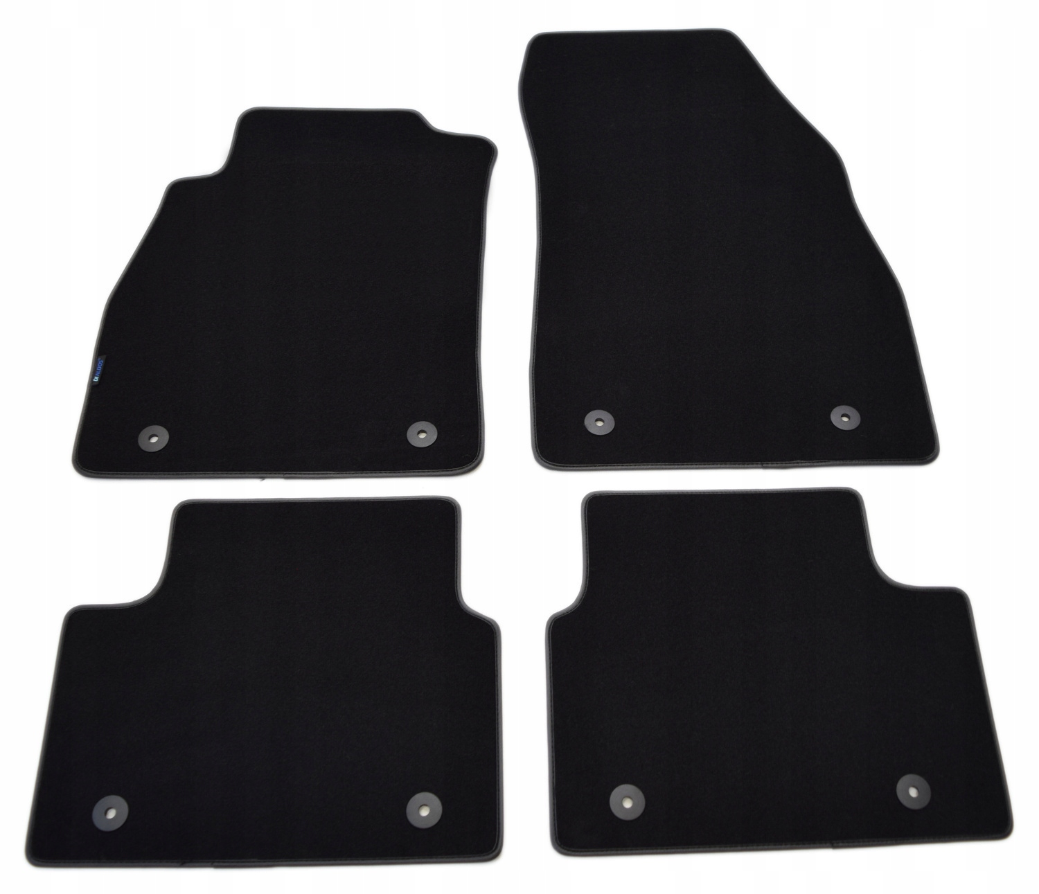 Černé velurové koberce Diamond, Lamówka Opel Insignia A Fl 2013-2017