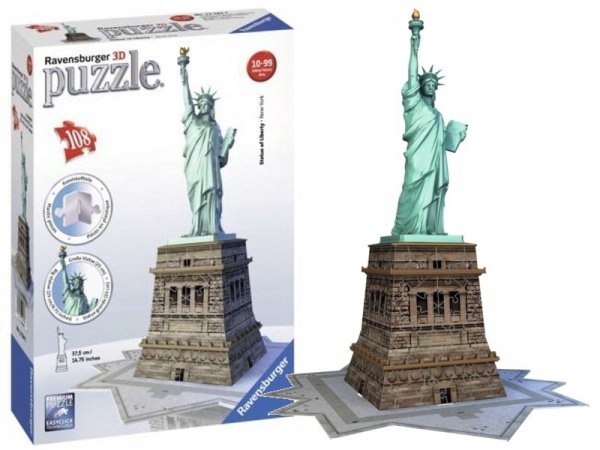 

Ravensburger Puzzle 3D Statua Wolności 108 el.