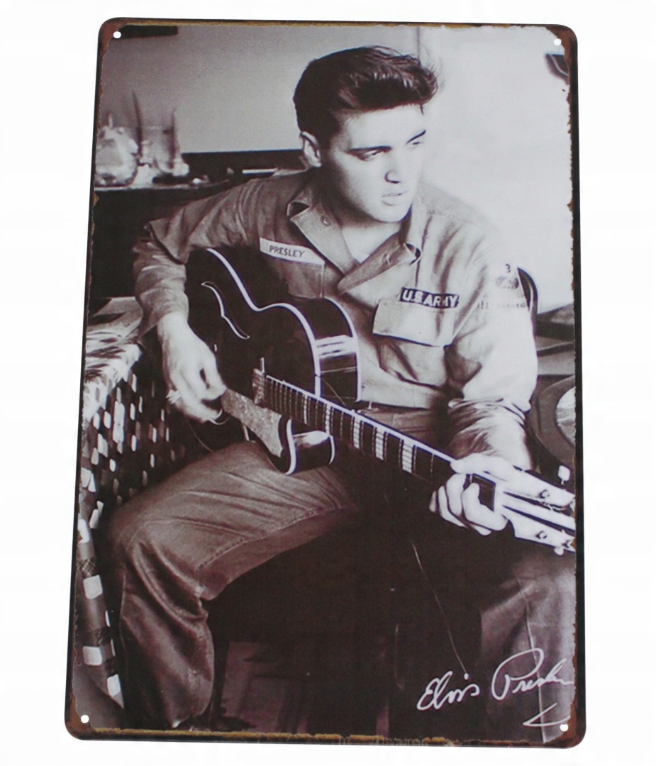 

Tabliczka Ozdobna Blacha Elvis Król Retro Vintage