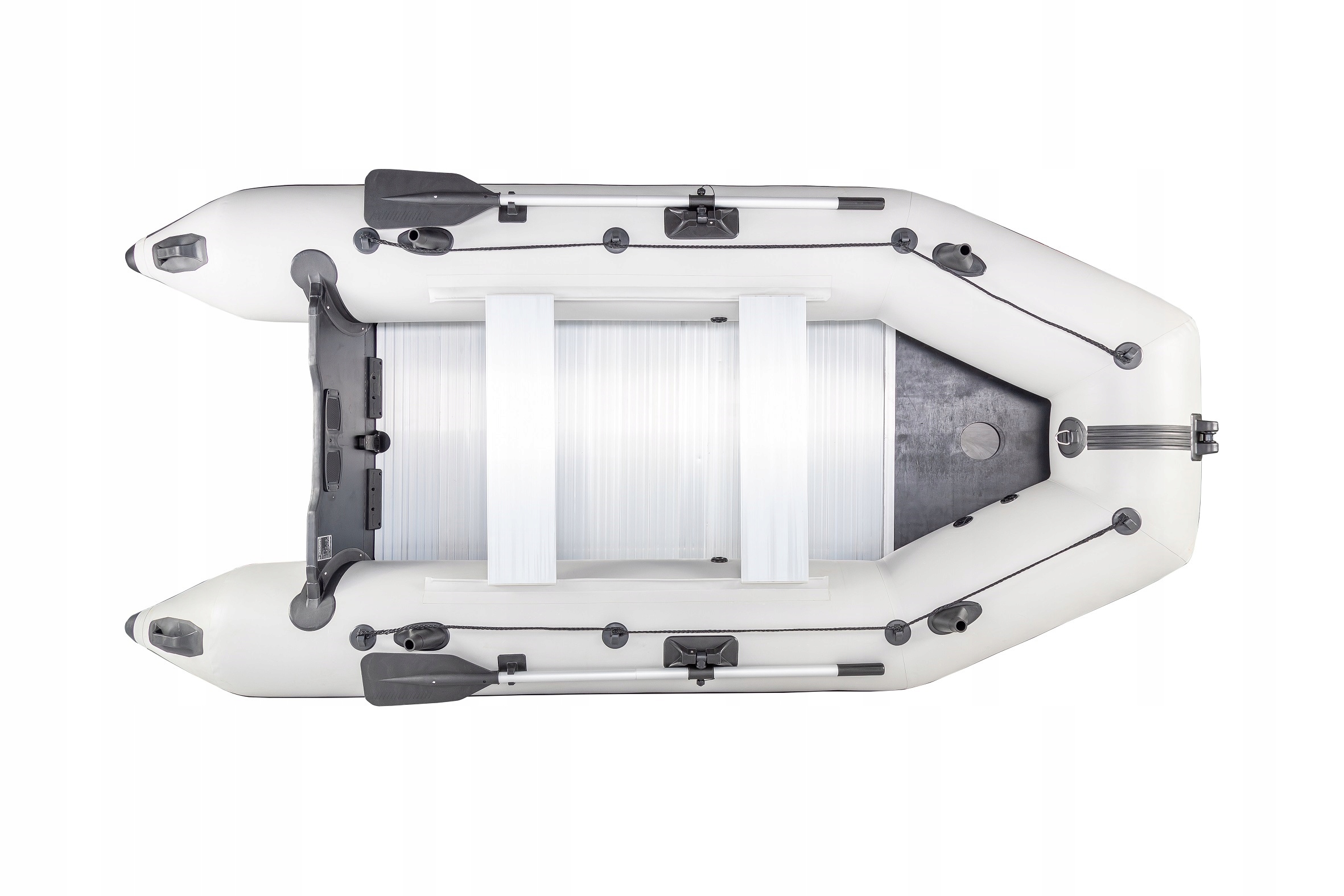 PONTON TURYSTYCZNY WĘDKARSKI PVC KORMORAN 300pp ALUMINIOWA PODŁOGA 3 OS Model Ponton PVC 3-osobowy motorowy aluminiowa podłoga