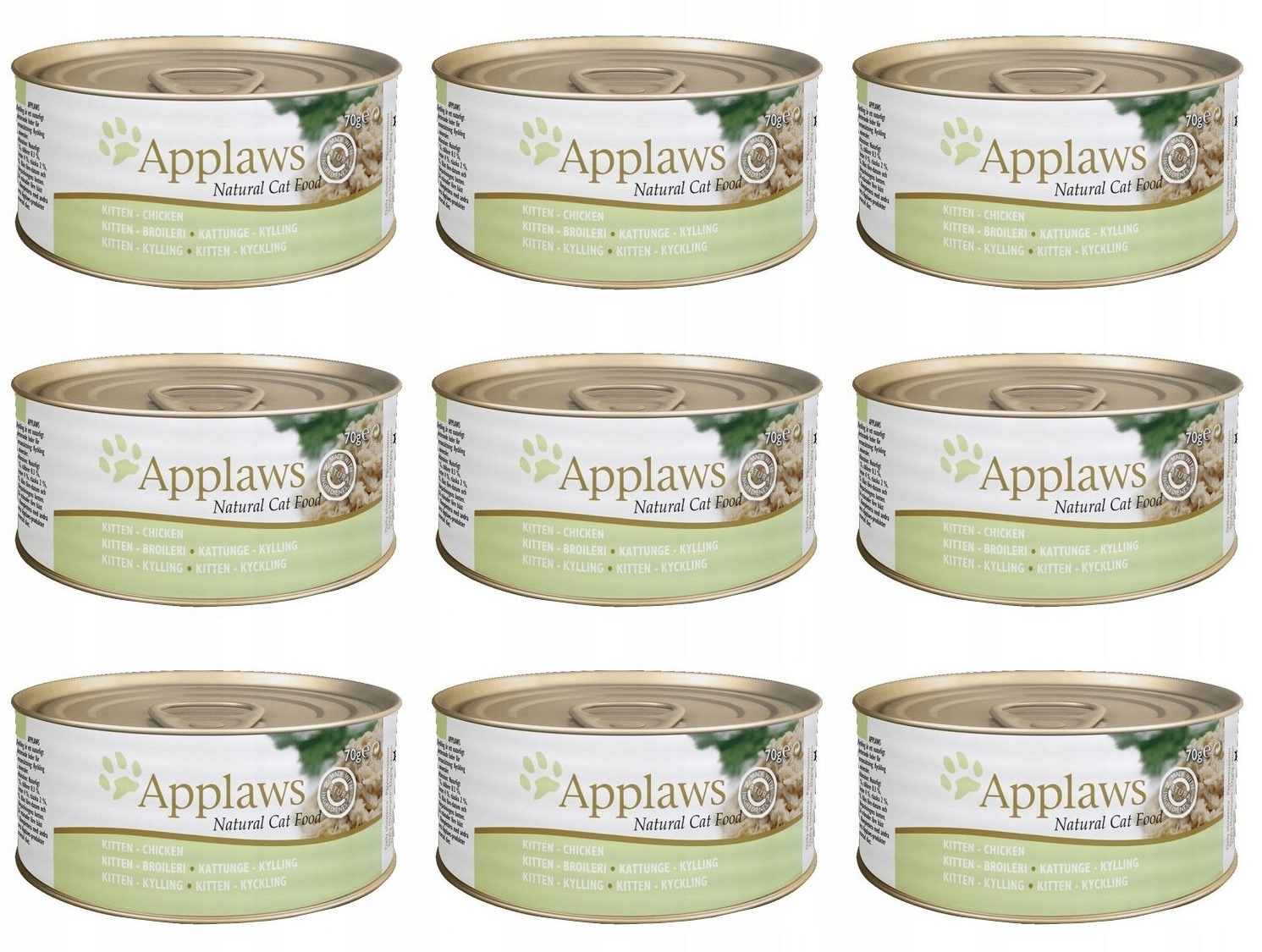 Levně Applaws Mokré krmivo pro kočky 0,07 kg 9 ks