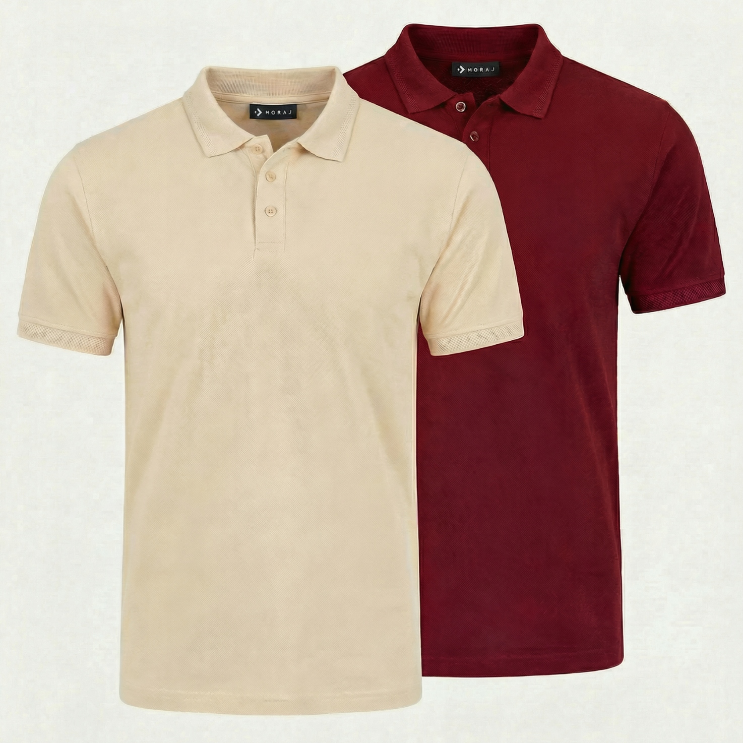 Polo Koszulka Męska Zestaw Moraj Polówka Krótki Rękaw 2-PAK XXL