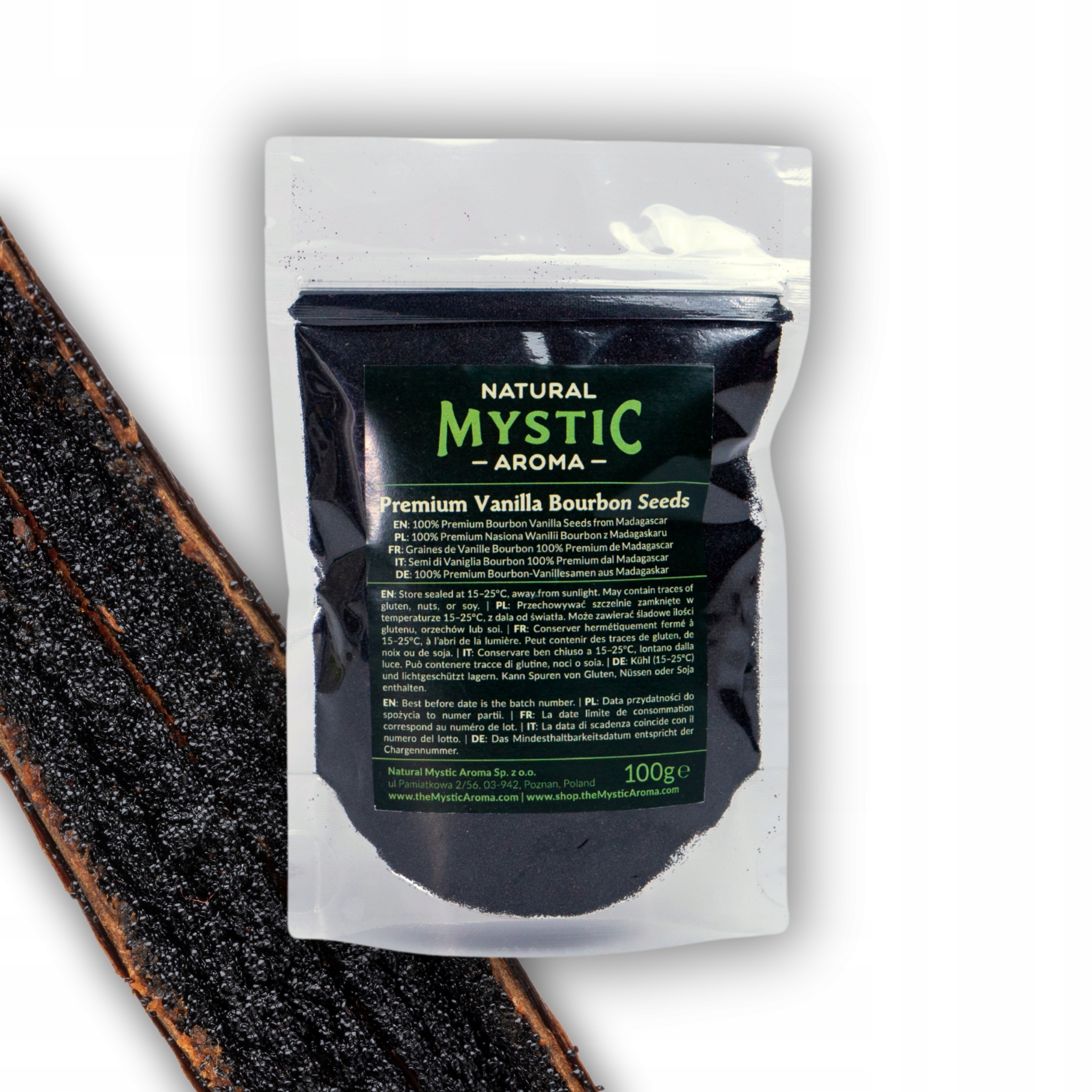 Levně Semena vanilky Bourbon Vanilka Přírodní Premium Madagaskar 100 g