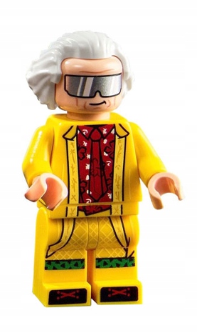 Lego Nová figurka Doc Brown návrat do budoucnosti btf002 10300