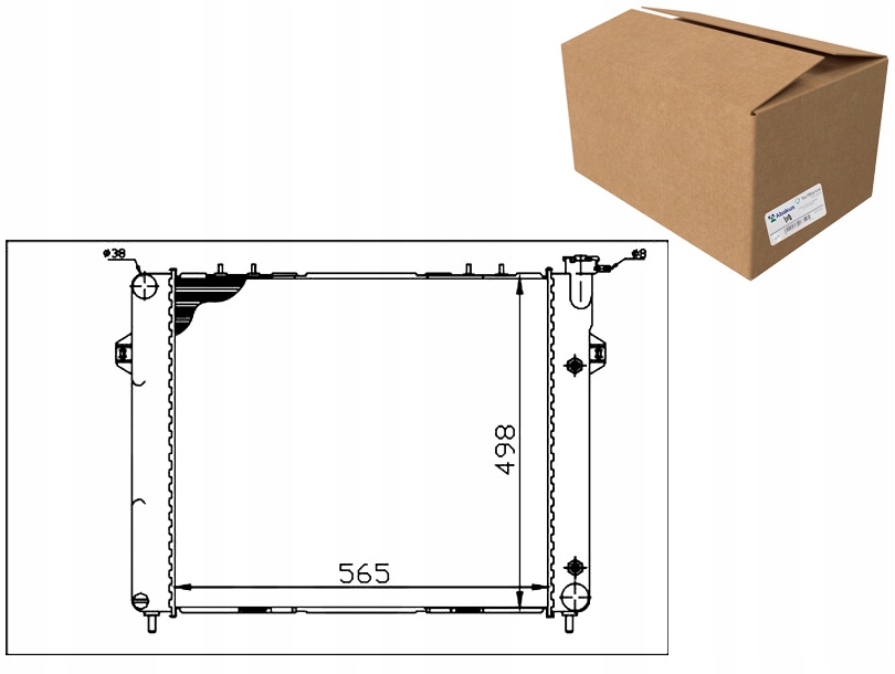 CHŁODNICA WODY JEEP GRAND CHEROKEE 93-98 ABAKUS