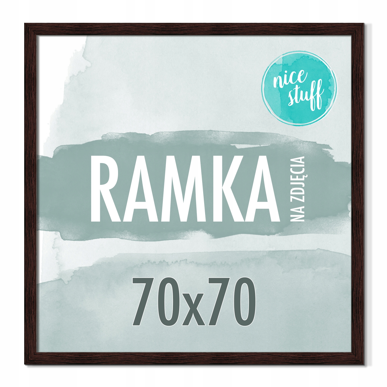 Rámeček Na Fotografie 70x70 Rámeček Na Fotografii čtvercový tmavě Hnědý
