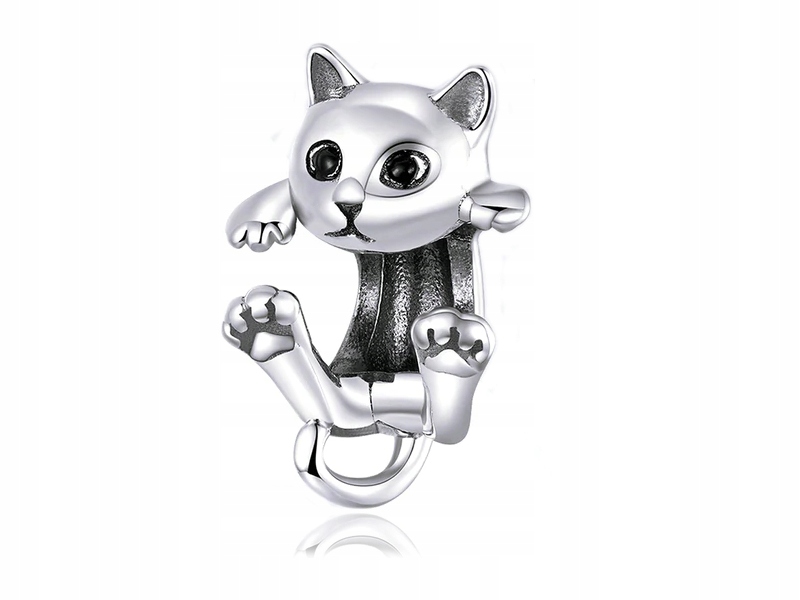 

Przywieszka Charms Beads Bawiący Kot Playing Cat