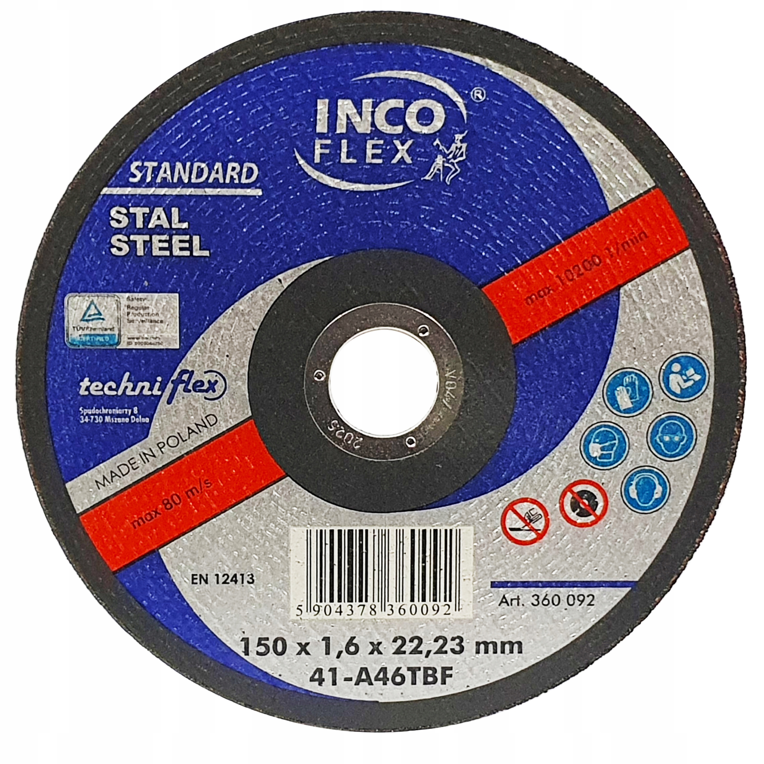 

Tarcza Do Cięcia Metalu 150x1.6x22 Incoflex