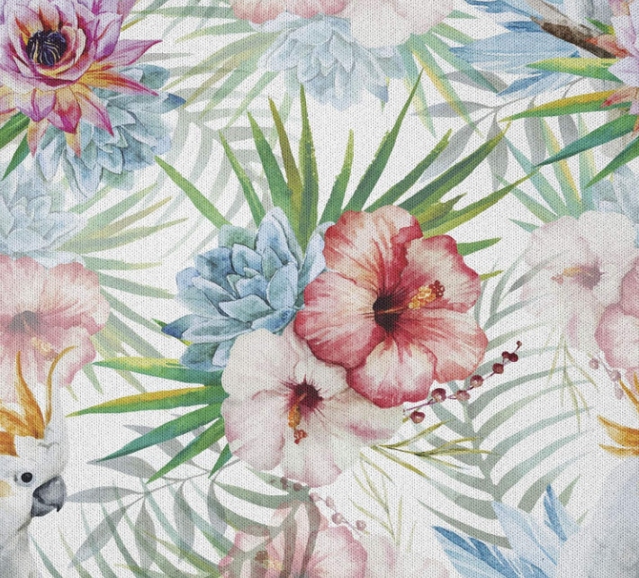 Materiál Látka Pro Rukodělné Aktivity Šití Diy Květiny Papoušek Nymfa 230x220 CM