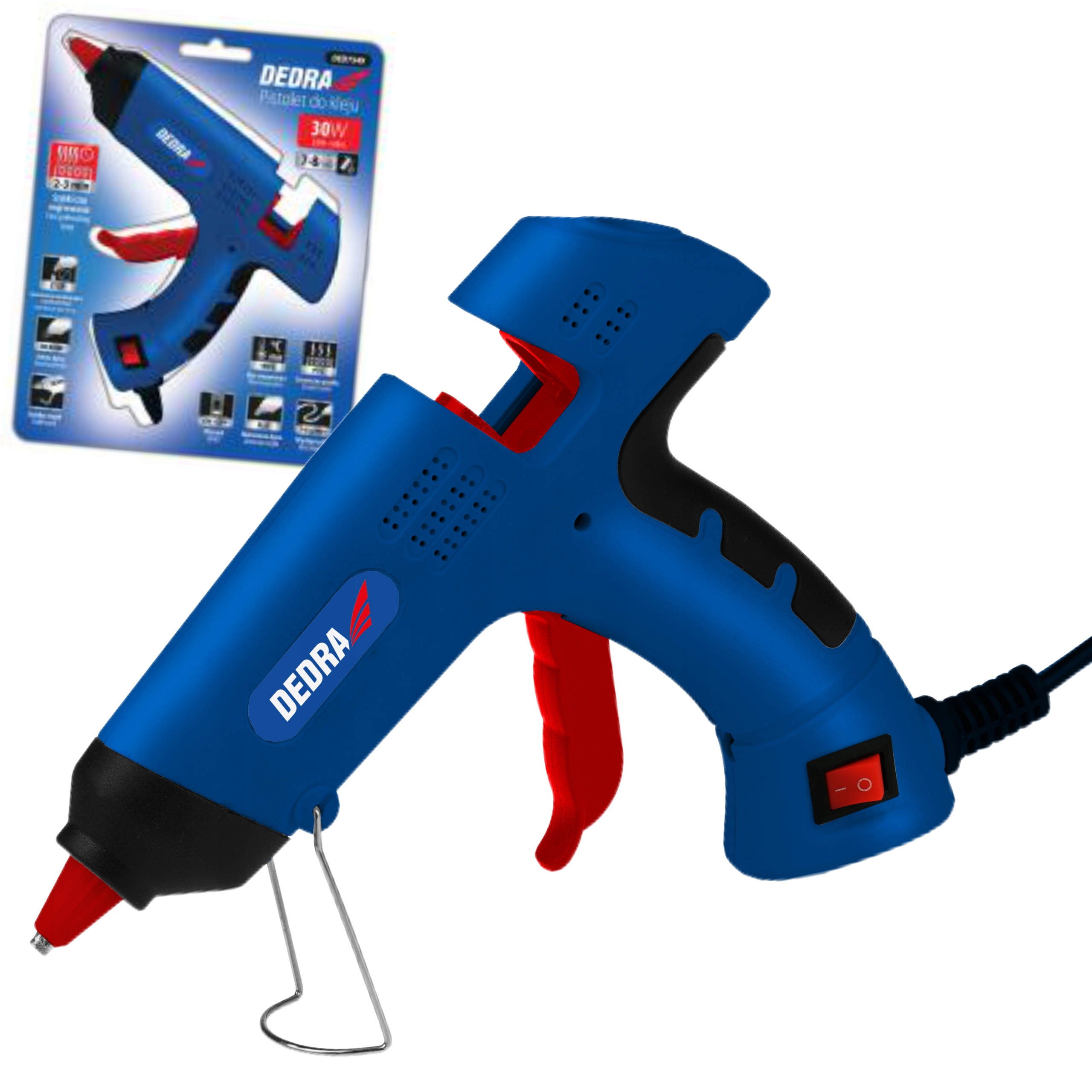 DEDRA PISTOLET DO KLEJU NA GORĄCO 30W 7-8MM