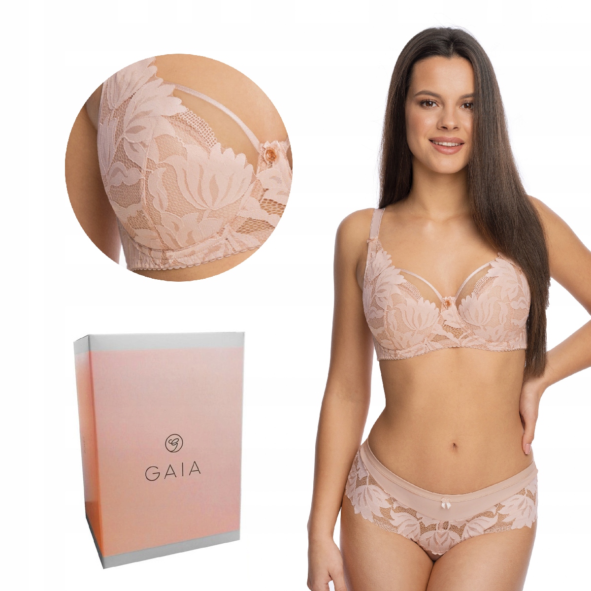 Podprsenka Gaia Semi-soft Keto 1134 polovyztužená růžová 85D