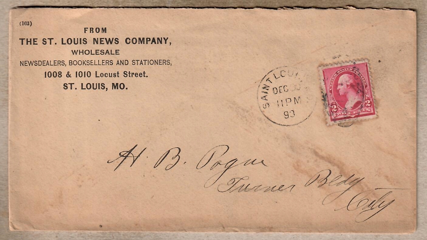 USA, 1893 r. koperta