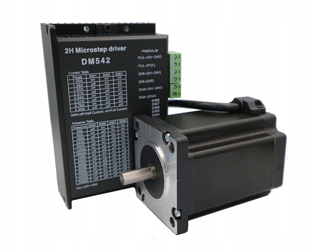 Silnik krokowy 3Nm 60BYG-84-3A Sterownik DM542