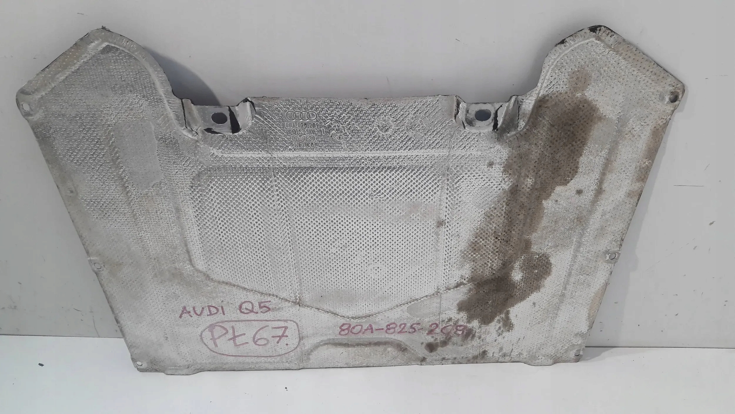 Audi Q5 SQ5 motor cover lower 80A-825-209 (PL67)