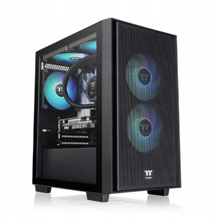Thermaltake Versa H16 Tg Argb Micro Tower Czarny