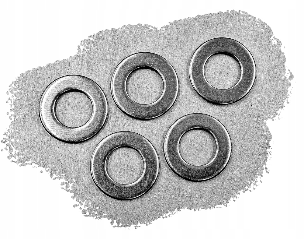 M10 PODKŁADKA PŁASKA NIERDZEWNA A2 125 (10) Kolor srebrny