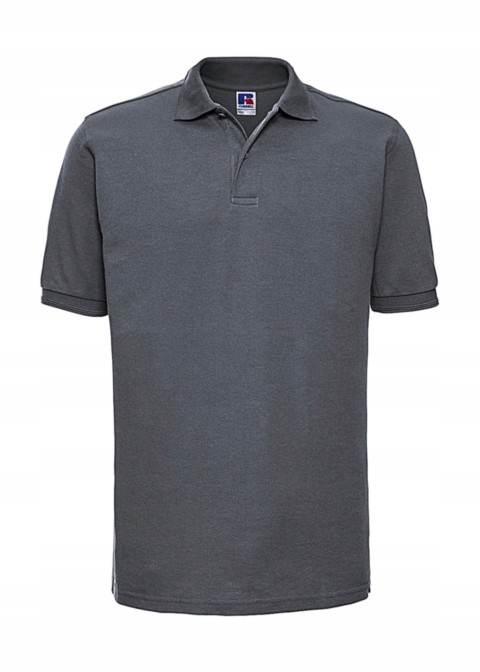 Tričko pánské polo z polybavlny Russell Convoy Grey 3XL