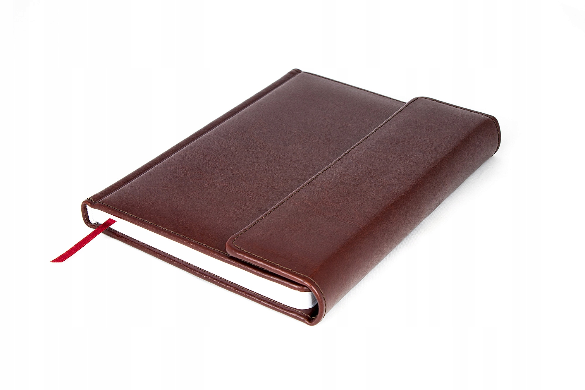 

Notes książkowy zapinany skórzany brąz A5 linie