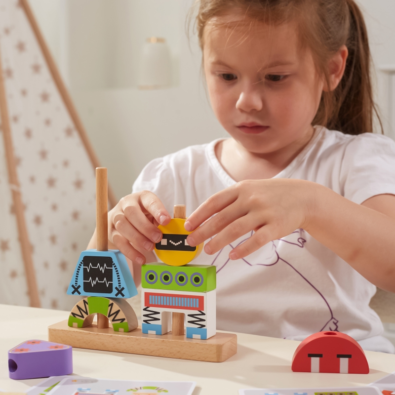 UKŁADANKA PIRAMIDKA ROBOTY Marka Viga