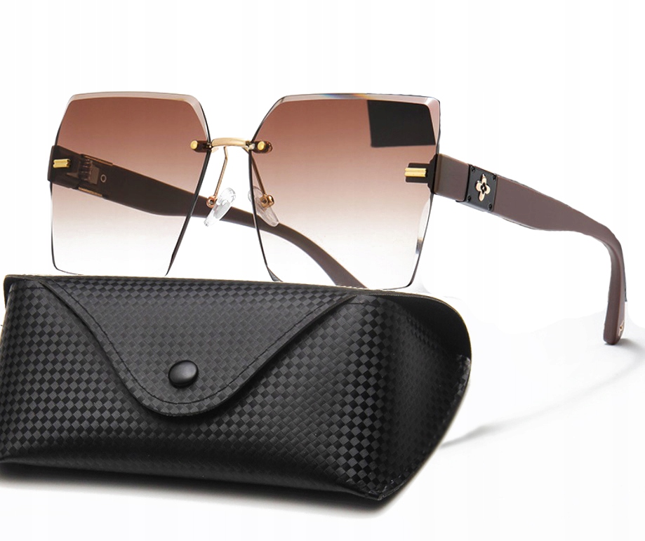 

Okulary Przeciwsłoneczne damskie Prostokątne Etui