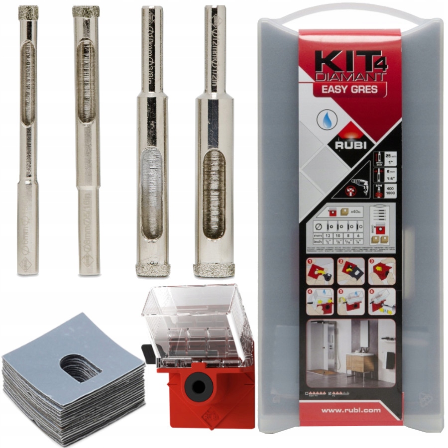 

Rubi Easy Gres Otwornice diamentowe do gresu 4szt.