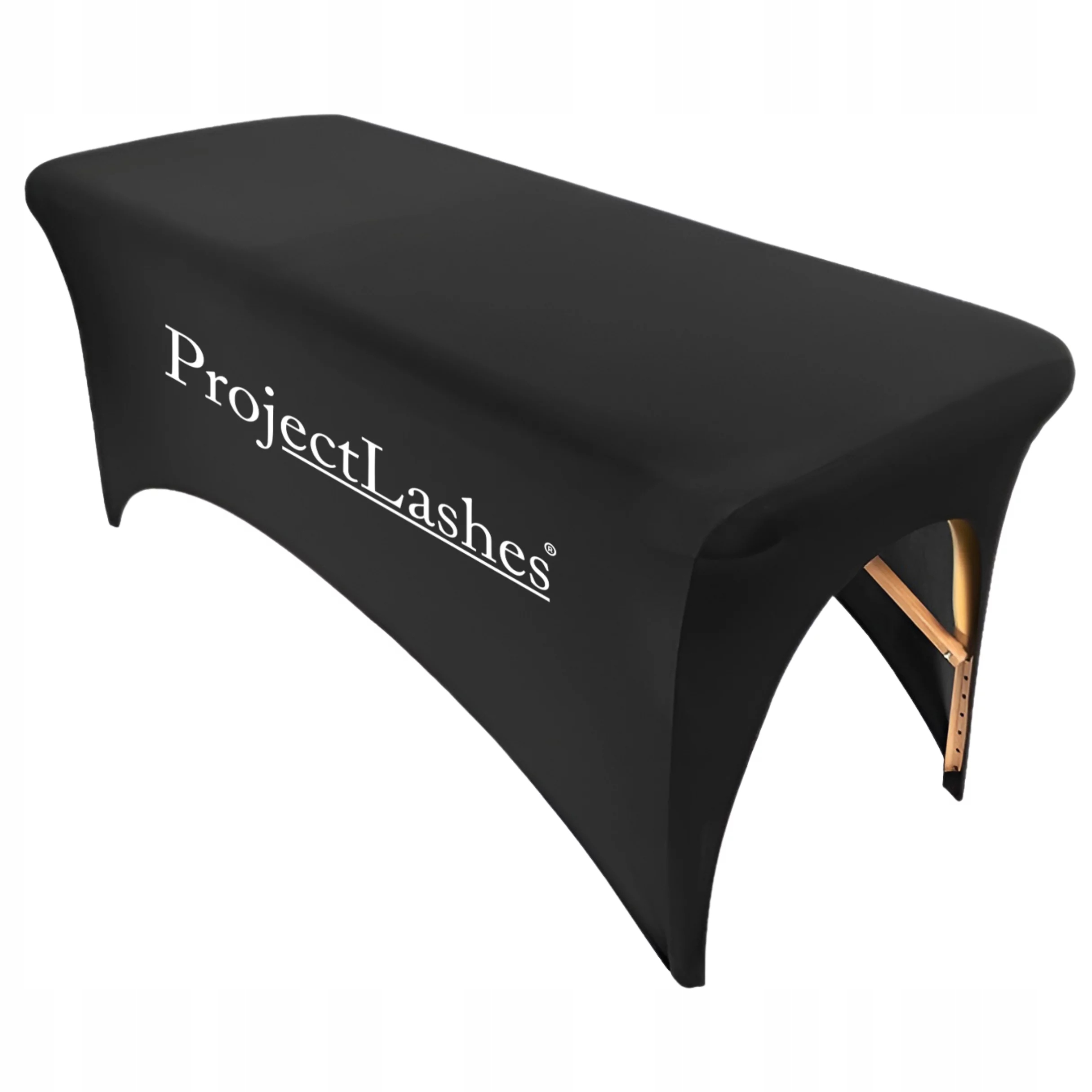 Prostěradlo s výřezem na nohy černé ProjectLashes